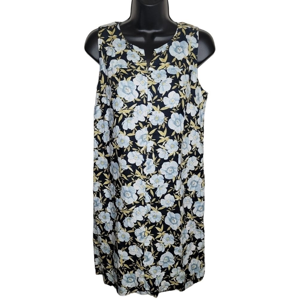 J. Jill Love Linen Floral summer dress size XS